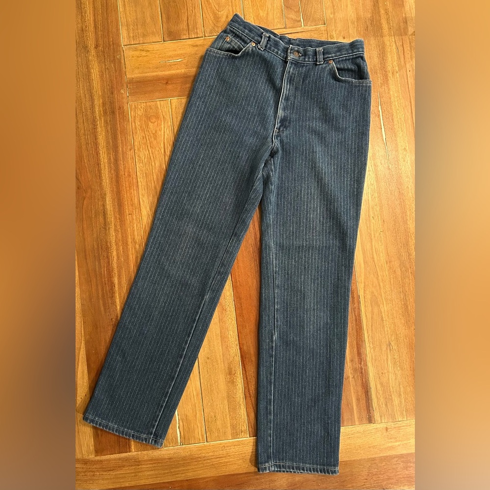 Rad 80’s Vintage White‎ tag pinstriped Levi’s.